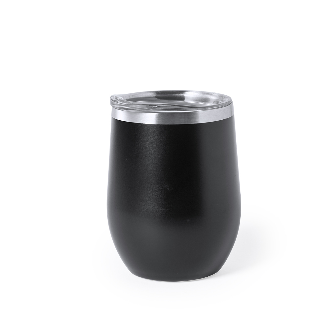 Copo térmico 350 mL em inox com doseador Bobby