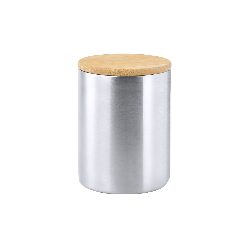 Caneca térmica 350 mL com tampa em bambu Ricaly – foto 4