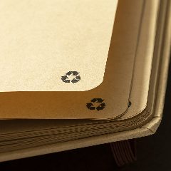 Caderno A5 em cartão reciclado kraft Rayish – foto 7