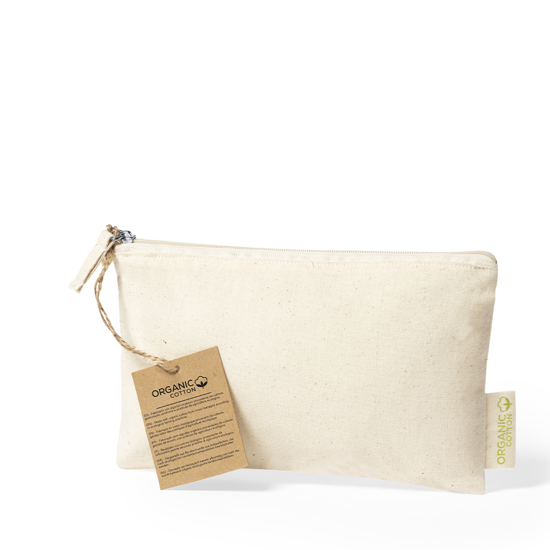 Necessaire em algodão orgânico natural Plumok