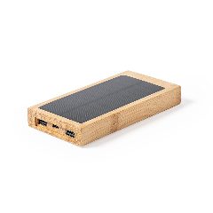 Power bank solar 10 000 mAh em bambu FSC com wireless Diuk – foto 6