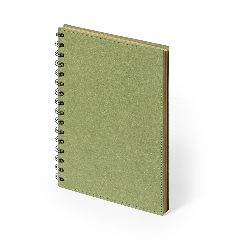 Caderno de argolas A5 em cartão reciclado kraft Idina – foto 2