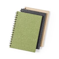 Caderno de argolas A5 em cartão reciclado kraft Idina – foto 4