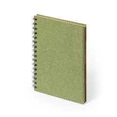 Caderno de argolas A5 em cartão reciclado kraft Idina