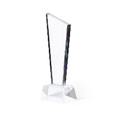Troféu em vidro espesso com estojo Lanton – foto 2