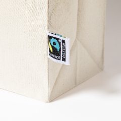 Saco em algodão Fairtrade 180g com fole Elatek – foto 4