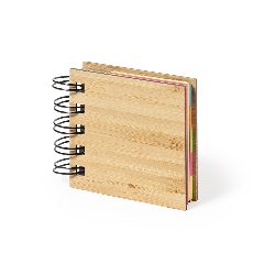 Bloco de notas adesivas em bambu Feros