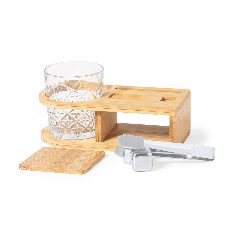 Conjunto de whisky com suporte de bambu Devon – foto 2