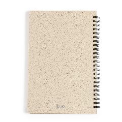 Caderno de argolas em palha de trigo Roshan – foto 4
