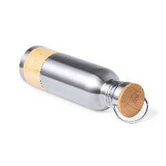 Garrafa retro de aço inox 800 mL com bambu Gaucix – foto 2