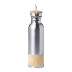 Garrafa retro de aço inox 800 mL com bambu Gaucix – foto 3