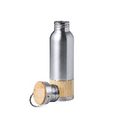 Garrafa retro de aço inox 800 mL com bambu Gaucix – foto 4