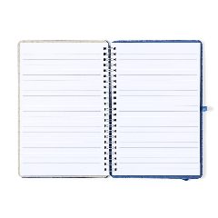 Caderno de argolas em RPET com suporte para telemóvel Maisux – foto 3