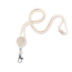 Lanyard em algodão com peças em palha de trigo Denain – foto 5