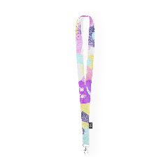 Lanyard em RPET com gancho giratório Loriet – foto 5