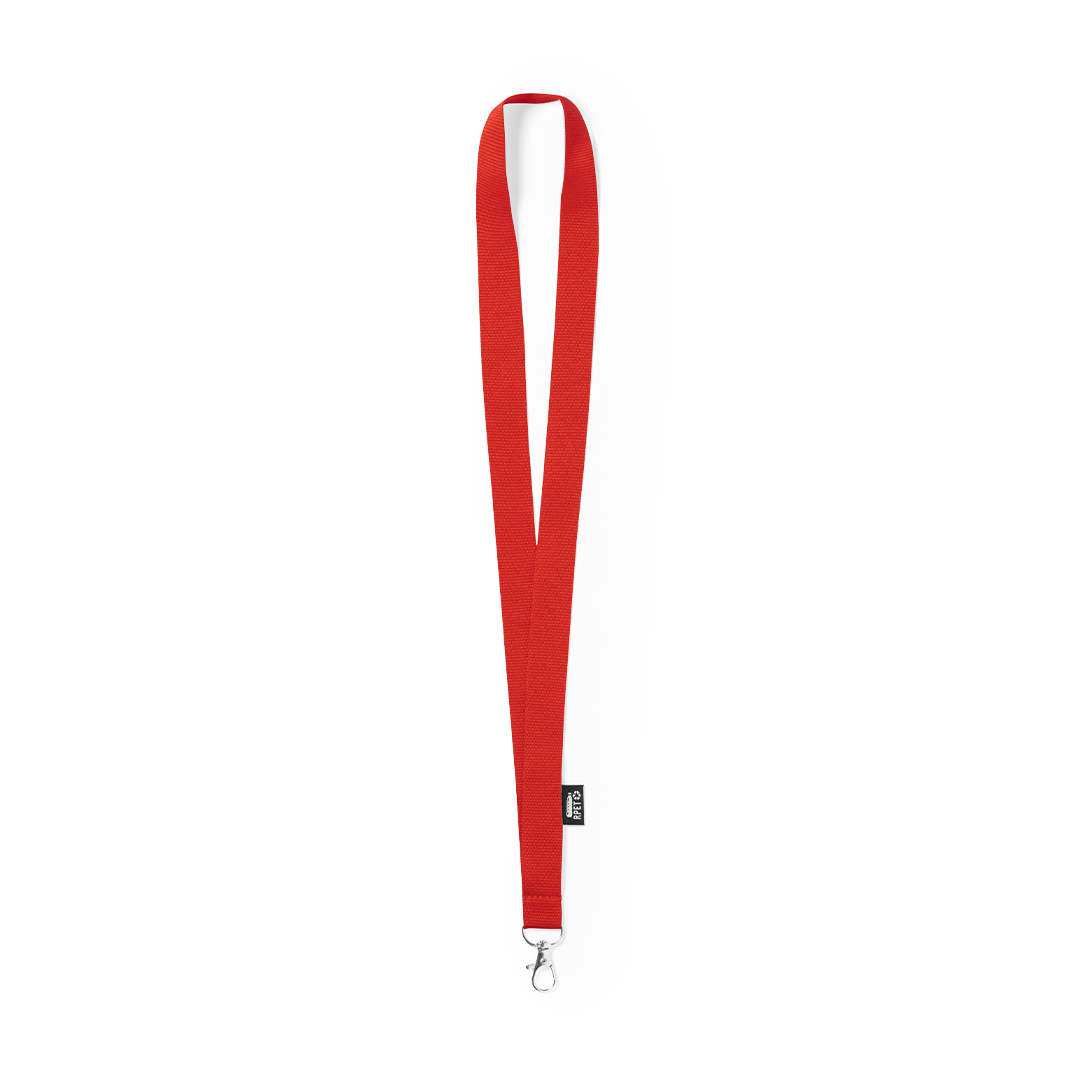 Lanyard em RPET com gancho giratório Loriet