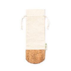 Saco para garrafa em algodão orgânico com base de cortiça Drazen – foto 4
