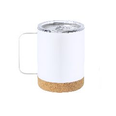 Caneca térmica 330 mL para sublimação com base em cortiça Wifly – foto 4