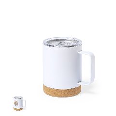 Caneca térmica 330 mL para sublimação com base em cortiça Wifly