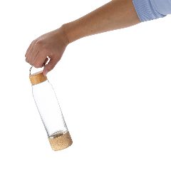 Garrafa de vidro 470 mL com base em cortiça Aderox – foto 5