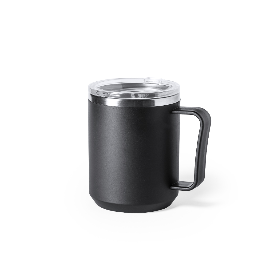 Caneca térmica 350 mL em inox e PP fosco Tikam