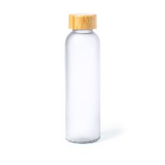 Garrafa de vidro 500 mL com tampa em bambu Eskay – foto 5