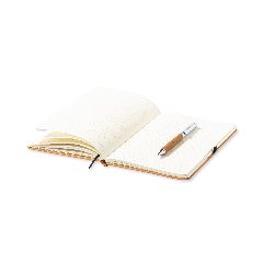 Conjunto de bloco e esferográfica em couro reciclado Nauthax – foto 5