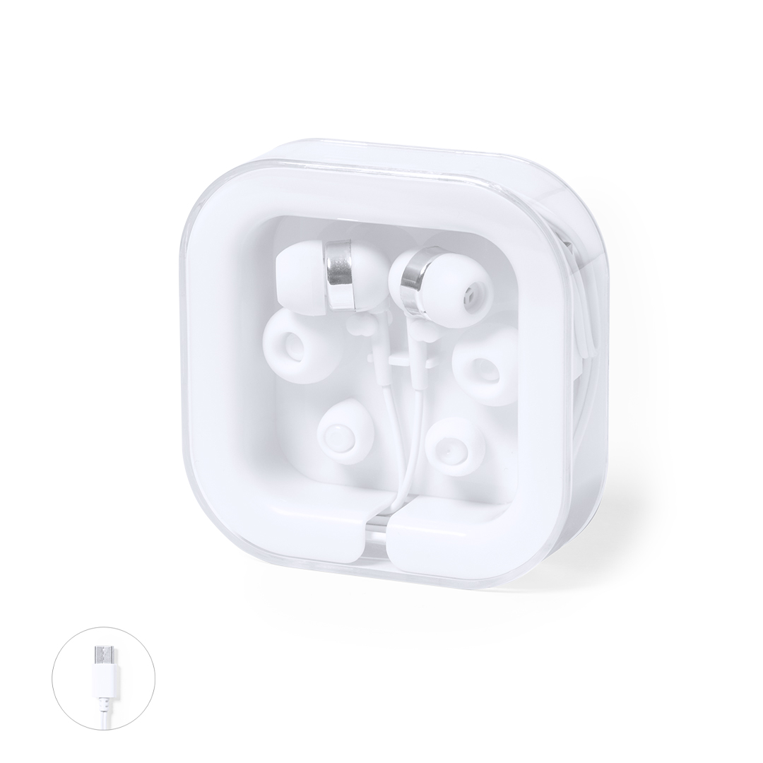 Auriculares USB-C com estojo Trubus