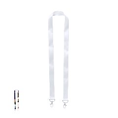 Lanyard para sublimação com 2 mosquetões Lerop