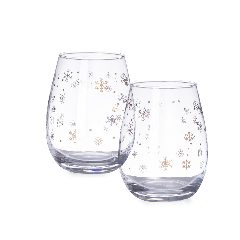 Conjunto de 2 copos com flocos de neve Katnis