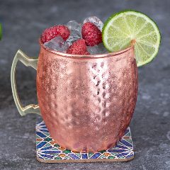 Caneca 500 mL em inox com acabamento cobre Indya – foto 6