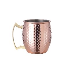Caneca 500 mL em inox com acabamento cobre Indya – foto 2