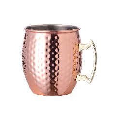 Caneca 500 mL em inox com acabamento cobre Indya – foto 7