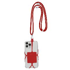 Lanyard porta-telemóvel em poliéster e silicone Sebly – foto 3