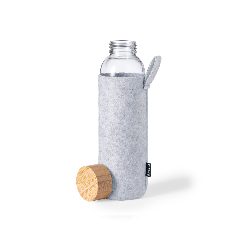 Garrafa de vidro 500 mL com bolsa em feltro RPET Blorek – foto 2