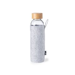 Garrafa de vidro 500 mL com bolsa em feltro RPET Blorek – foto 3