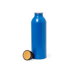 Garrafa 550 mL em alumínio reciclado com tampa em bambu Claud – foto 2