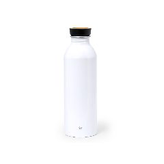 Garrafa 550 mL em alumínio reciclado com tampa em bambu Claud – foto 4