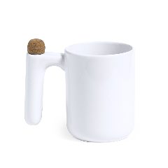 Caneca de cerâmica 500 mL com agitador na pega Beverly – foto 2