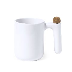Caneca de cerâmica 500 mL com agitador na pega Beverly – foto 4