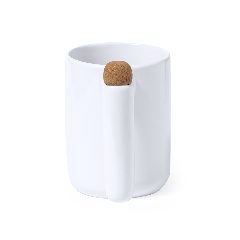 Caneca de cerâmica 500 mL com agitador na pega Beverly – foto 5