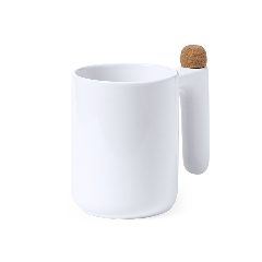 Caneca de cerâmica 500 mL com agitador na pega Beverly – foto 6