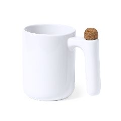 Caneca de cerâmica 500 mL com agitador na pega Beverly – foto 7