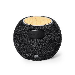 Coluna Bluetooth com carregador wireless 15W em bambu Cedric – foto 2