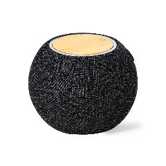 Coluna Bluetooth com carregador wireless 15W em bambu Cedric – foto 5