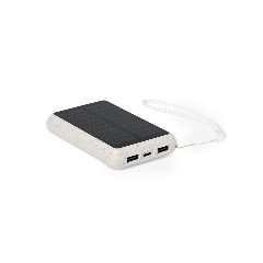 Power bank solar 5000 mAh em fibra de trigo Dawson – foto 2