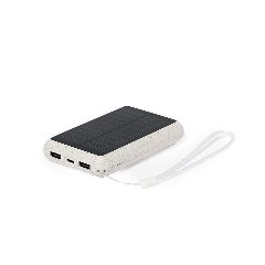 Power bank solar 5000 mAh em fibra de trigo Dawson – foto 3