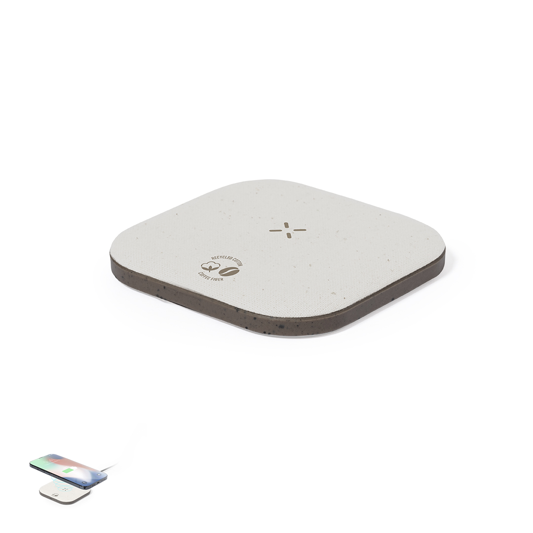 Carregador wireless 15W em fibra de café Griffin