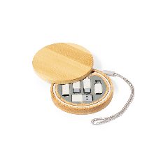 Conjunto de cabos com estojo de bambu Chaconix – foto 2
