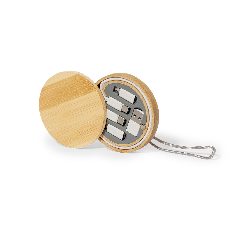 Conjunto de cabos com estojo de bambu Chaconix – foto 3